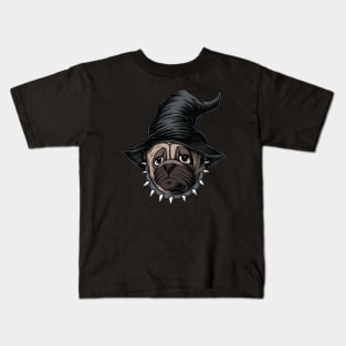 Halloween Dog Witch Kids T-Shirt